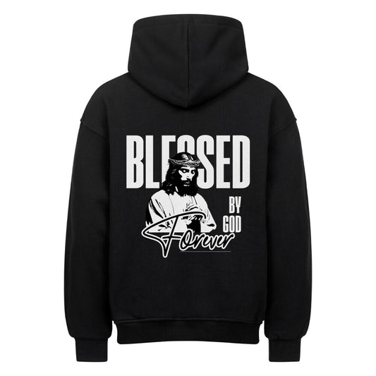 Blessed By God Forever Oversized Hoodie in natural-raw – christlicher Oversized Hoodie von Blessed by God