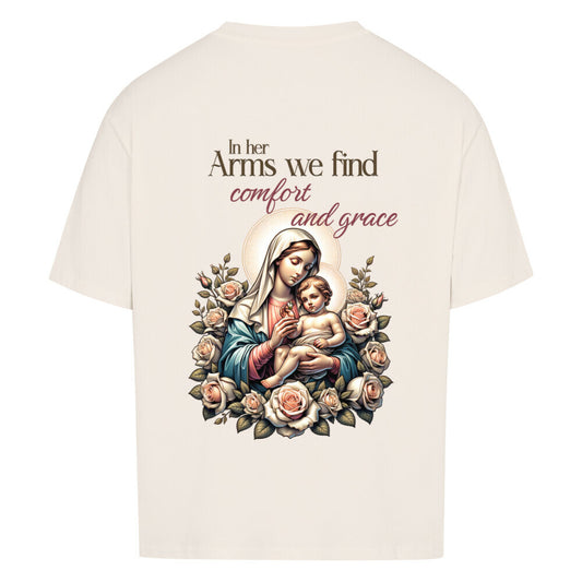In Her Arms Oversized T-Shirt in babyblau – christliches Oversized T-Shirt von Blessed by God