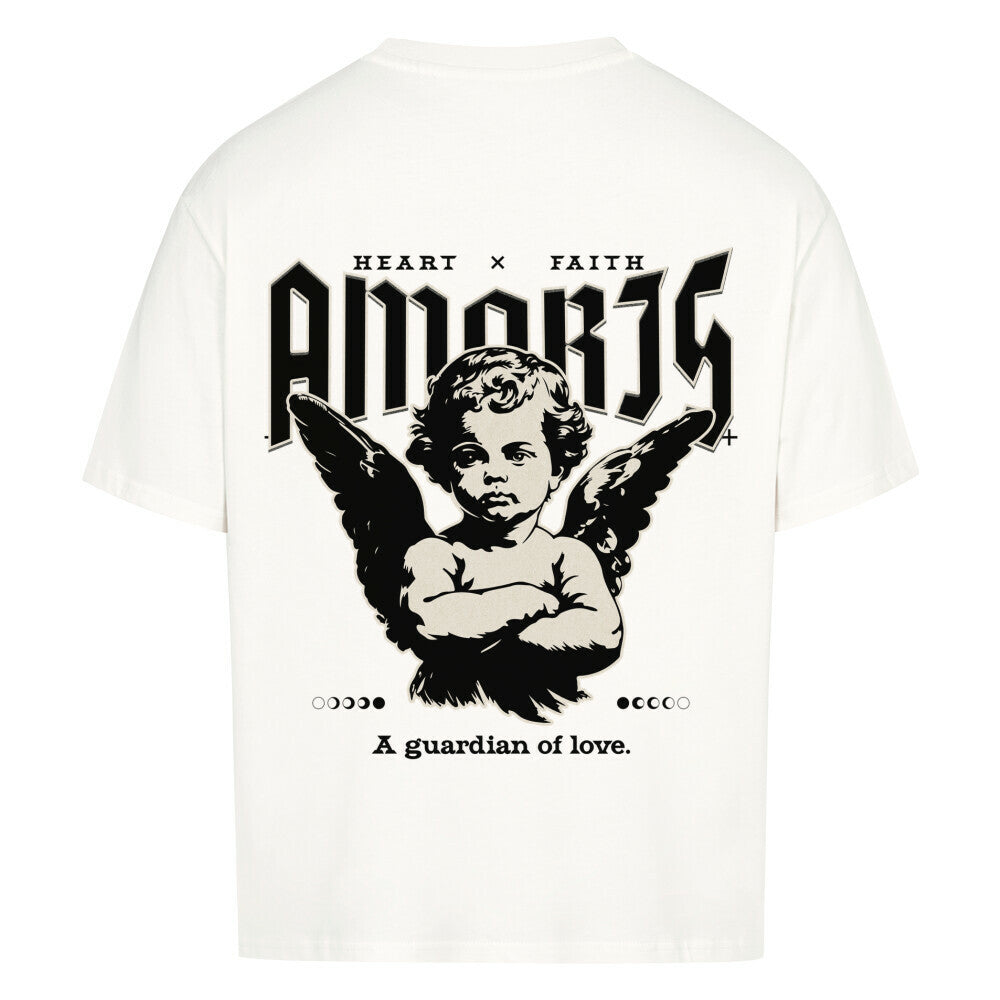 Amoris Angel Oversized T-Shirt in babyblau – christliches Oversized T-Shirt von Blessed by God