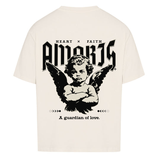 Amoris Angel Oversized T-Shirt in babyblau – christliches Oversized T-Shirt von Blessed by God