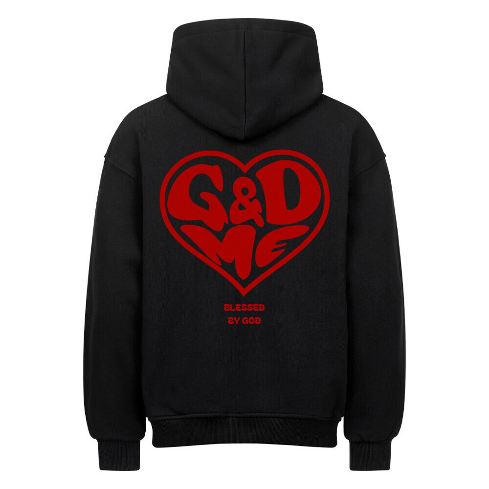 God & Me Oversized Hoodie in natural-raw – christlicher Oversized Hoodie von Blessed by God