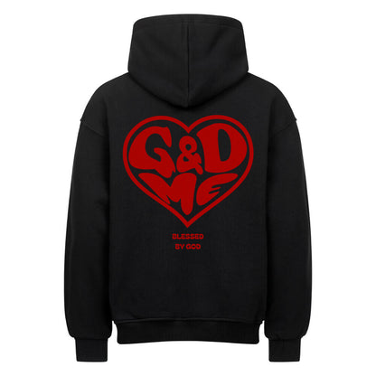 God & Me Oversized Hoodie in natural-raw – christlicher Oversized Hoodie von Blessed by God