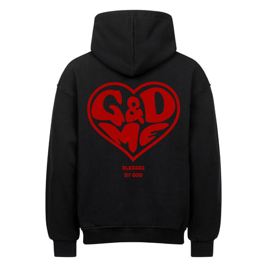 God & Me Oversized Hoodie in natural-raw – christlicher Oversized Hoodie von Blessed by God
