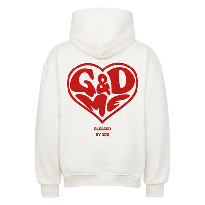 God & Me Oversized Hoodie in natural-raw – christlicher Oversized Hoodie von Blessed by God