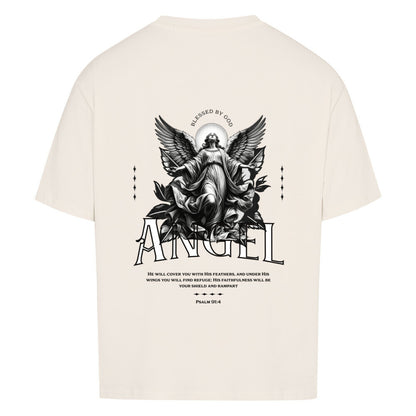 ANGEL Oversized T-Shirt in babyblau – christliches Oversized T-Shirt von Blessed by God