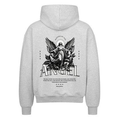 ANGEL Oversized Zipper Hoodie in french-navy – christlicher Oversized Zipper-Hoodie von Blessed by God