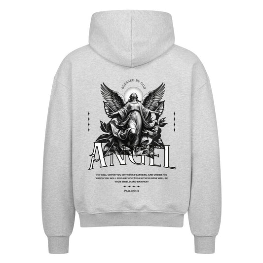ANGEL Oversized Zipper Hoodie in french-navy – christlicher Oversized Zipper-Hoodie von Blessed by God