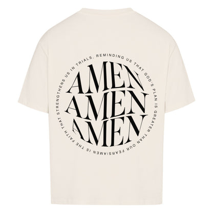 AMEN Oversized T-Shirt in babyblau – christliches Oversized T-Shirt von Blessed by God