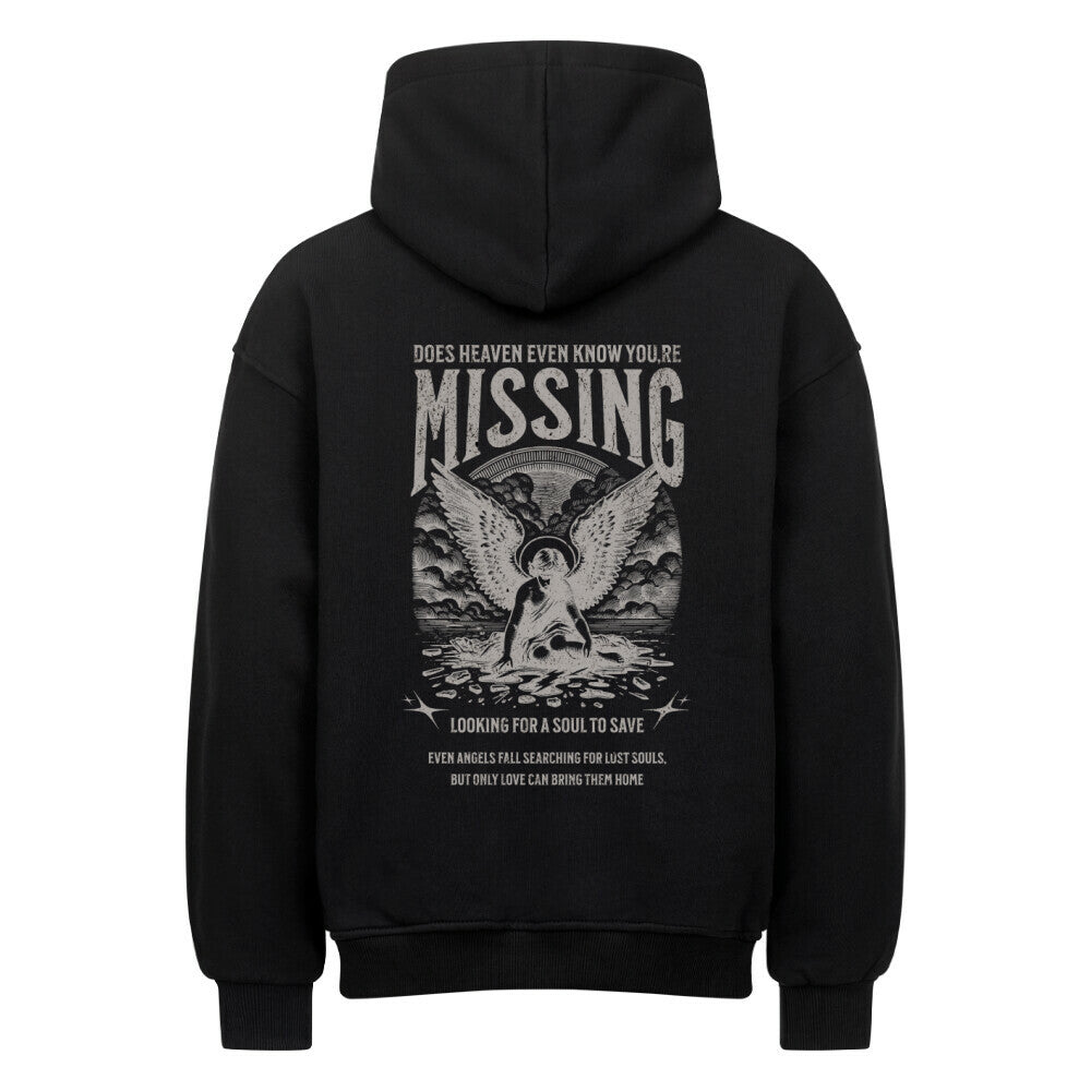 Missing Oversized Hoodie in natural-raw – christlicher Oversized Hoodie von Blessed by God