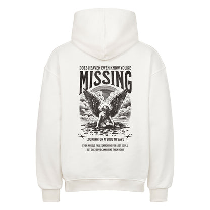 Missing Oversized Hoodie in natural-raw – christlicher Oversized Hoodie von Blessed by God