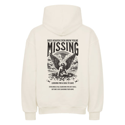 Missing Oversized Hoodie in natural-raw – christlicher Oversized Hoodie von Blessed by God
