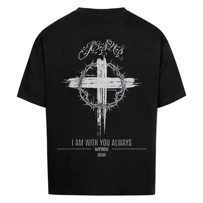 I Am With You Always Oversized T-Shirt in babyblau – christliches Oversized T-Shirt von Blessed by God