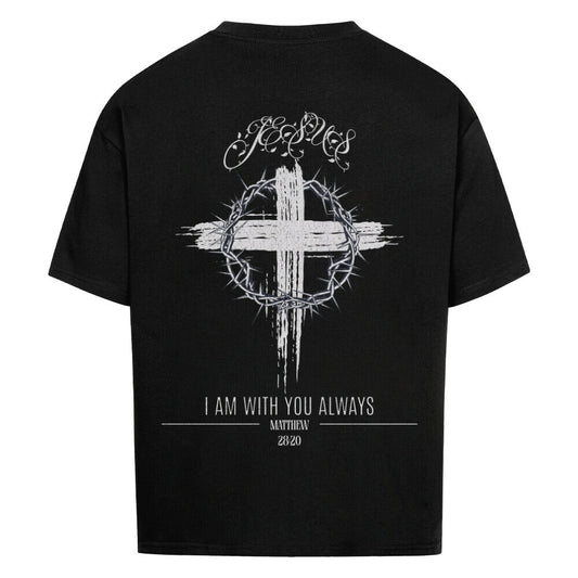 I Am With You Always Oversized T-Shirt in babyblau – christliches Oversized T-Shirt von Blessed by God