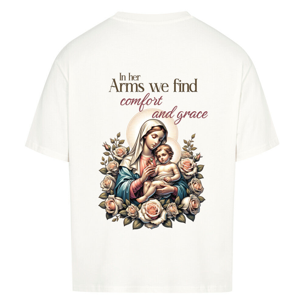 In Her Arms Oversized T-Shirt in babyblau – christliches Oversized T-Shirt von Blessed by God