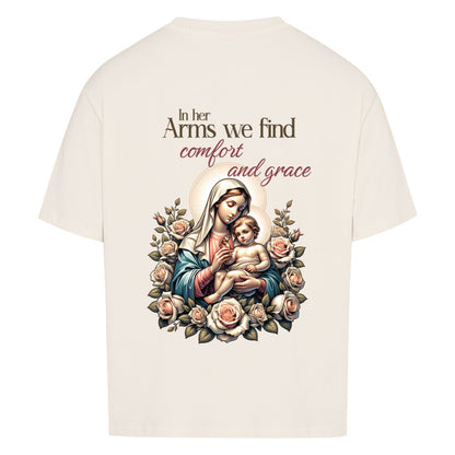 In Her Arms Oversized T-Shirt in babyblau – christliches Oversized T-Shirt von Blessed by God