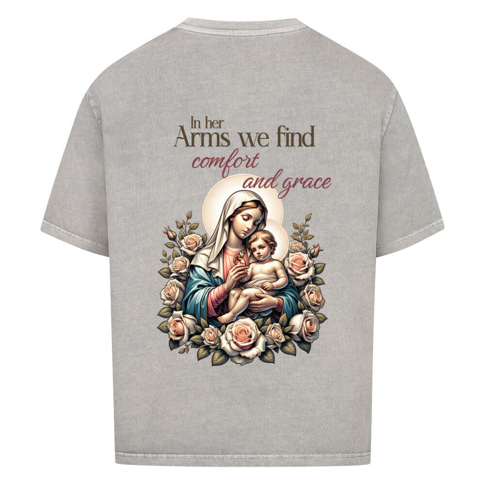 In Her Arms Oversized T-Shirt in babyblau – christliches Oversized T-Shirt von Blessed by God