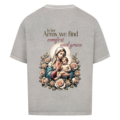 In Her Arms Oversized T-Shirt in babyblau – christliches Oversized T-Shirt von Blessed by God