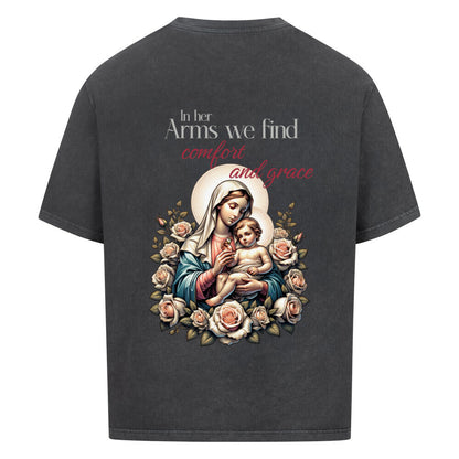 In Her Arms Oversized T-Shirt in babyblau – christliches Oversized T-Shirt von Blessed by God
