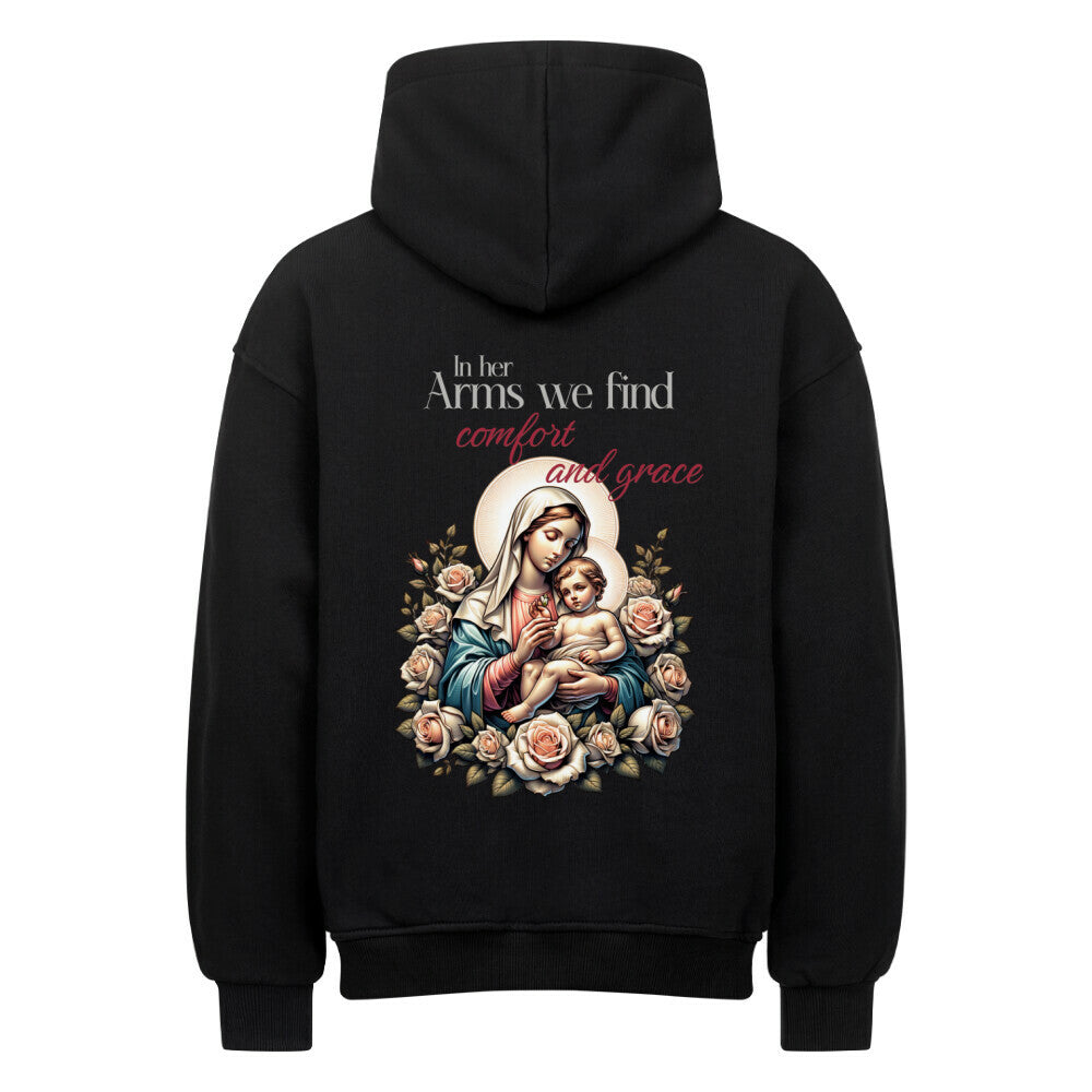 In Her Arms Oversized Hoodie in natural-raw – christlicher Oversized Hoodie von Blessed by God
