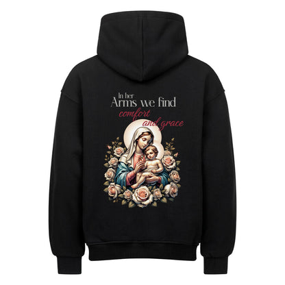 In Her Arms Oversized Hoodie in natural-raw – christlicher Oversized Hoodie von Blessed by God