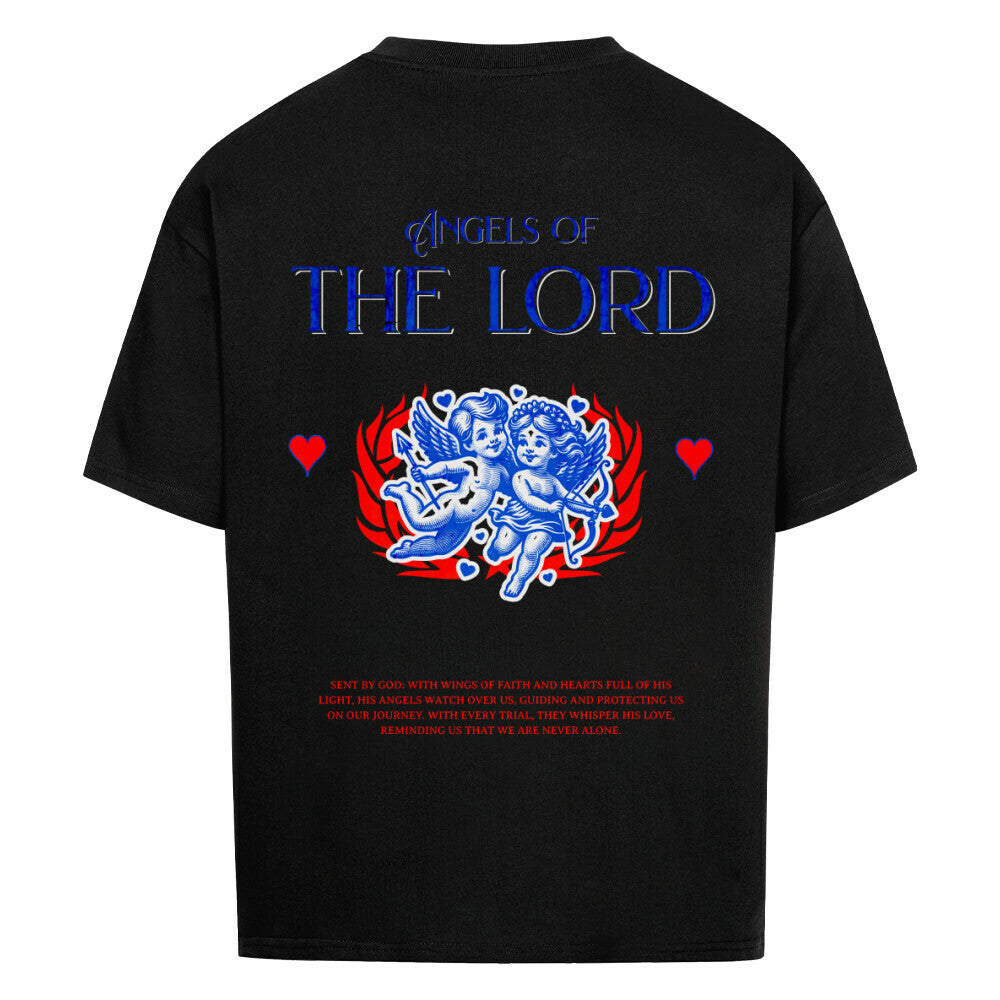 Angels of the Lord Oversized T-Shirt in babyblau – christliches Oversized T-Shirt von Blessed by God