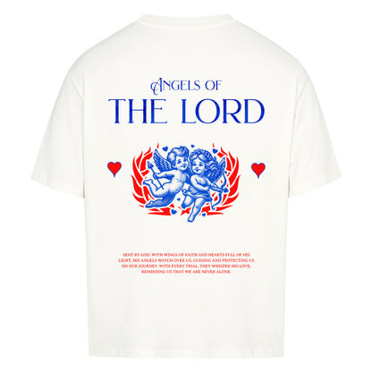 Angels of the Lord Oversized T-Shirt in babyblau – christliches Oversized T-Shirt von Blessed by God