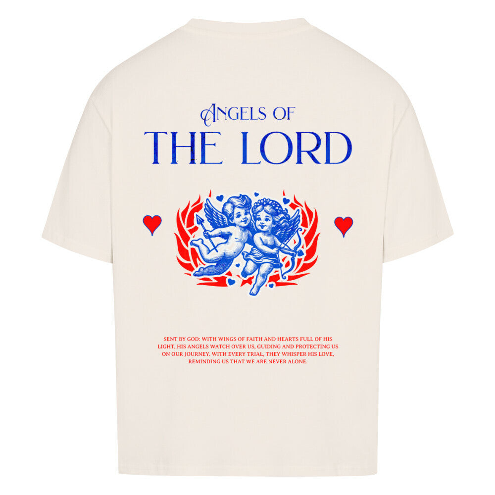 Angels of the Lord Oversized T-Shirt in babyblau – christliches Oversized T-Shirt von Blessed by God