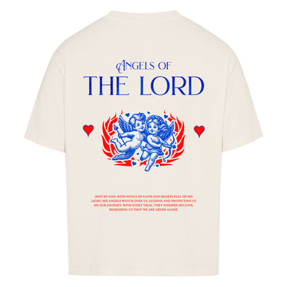 Angels of the Lord Oversized T-Shirt in babyblau – christliches Oversized T-Shirt von Blessed by God