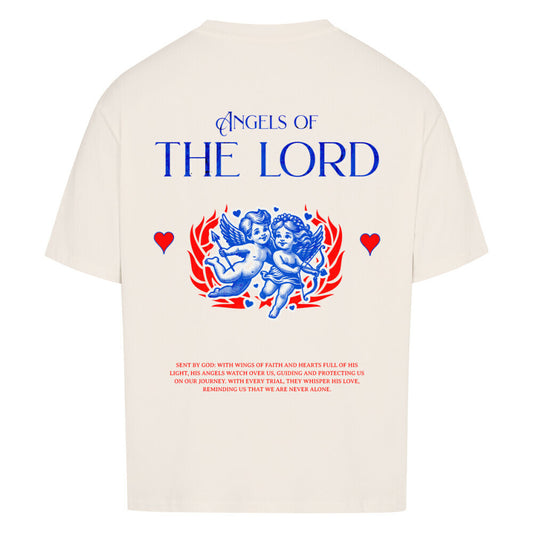 Angels of the Lord Oversized T-Shirt in babyblau – christliches Oversized T-Shirt von Blessed by God