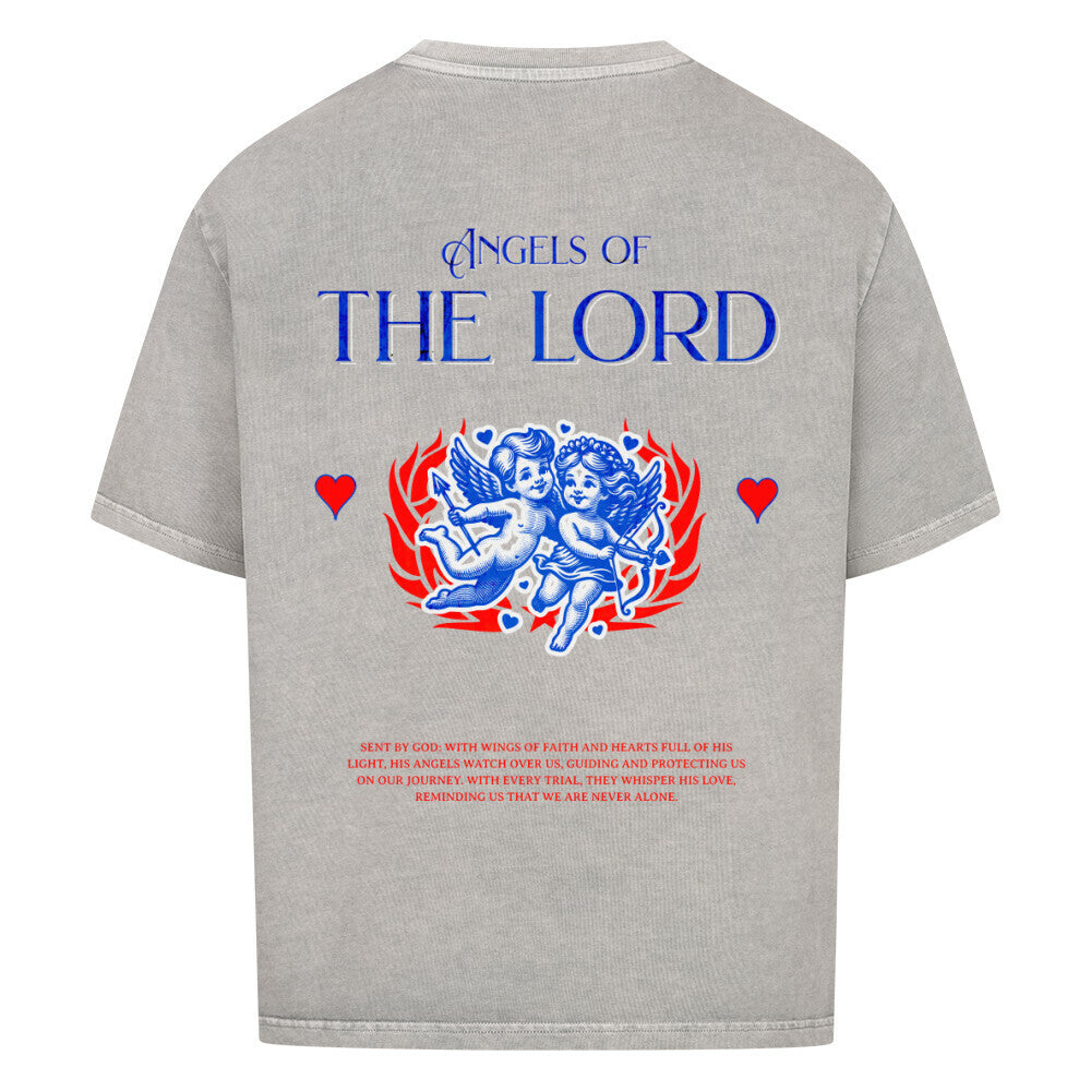 Angels of the Lord Oversized T-Shirt in babyblau – christliches Oversized T-Shirt von Blessed by God