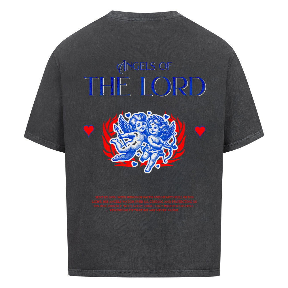 Angels of the Lord Oversized T-Shirt in babyblau – christliches Oversized T-Shirt von Blessed by God