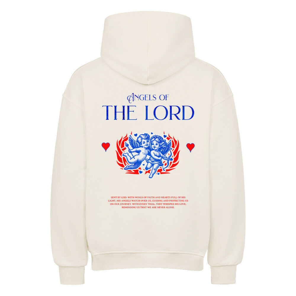 Angels of the Lord Oversized Hoodie in natural-raw – christlicher Oversized Hoodie von Blessed by God