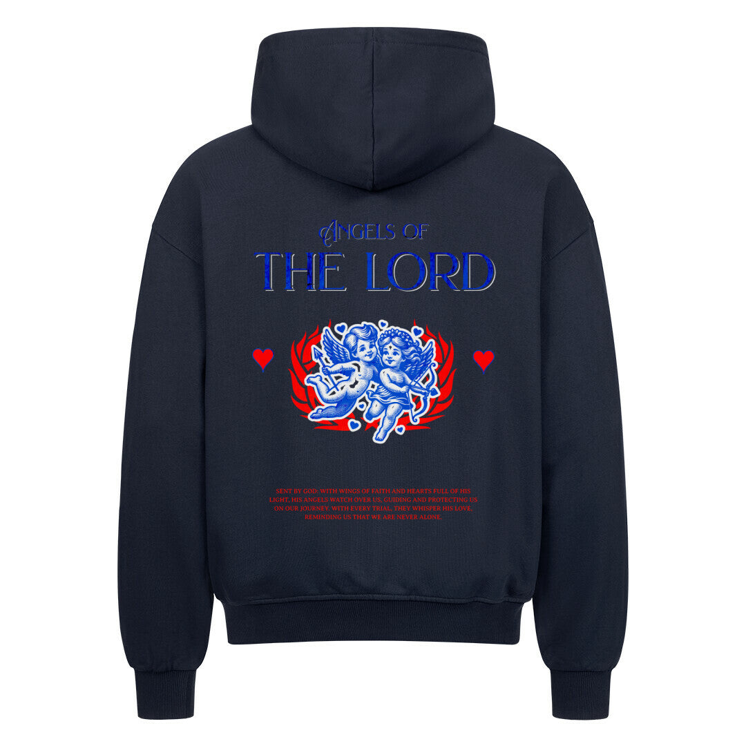 Angels of the Lord Oversized Zipper Hoodie in french-navy – christlicher Oversized Zipper-Hoodie von Blessed by God