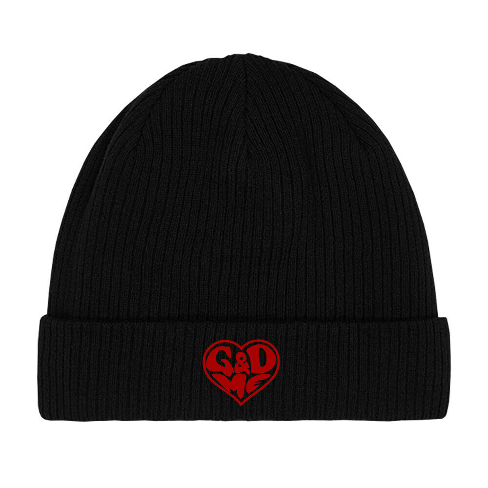 God & Me Beanie in Schwarz – christliche Beanie von Blessed by God