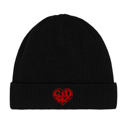God & Me Beanie in Schwarz – christliche Beanie von Blessed by God