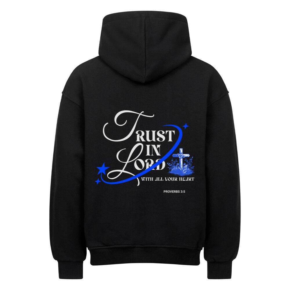 Trust in the Lord Oversized Hoodie in natural-raw – christlicher Oversized Hoodie von Blessed by God