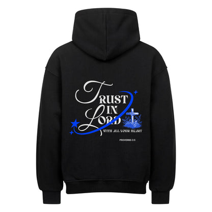 Trust in the Lord Oversized Hoodie in natural-raw – christlicher Oversized Hoodie von Blessed by God