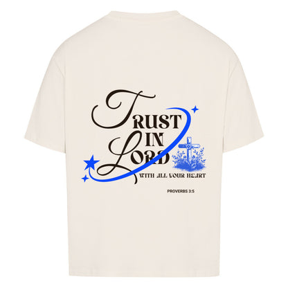 Trust in the Lord Oversized T-Shirt in babyblau – christliches Oversized T-Shirt von Blessed by God