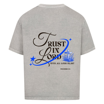 Trust in the Lord Oversized T-Shirt in babyblau – christliches Oversized T-Shirt von Blessed by God