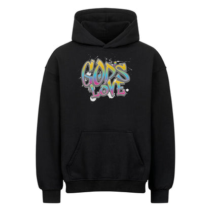 God's Love Oversized Hoodie in natural-raw – christlicher Oversized Hoodie von Blessed by God