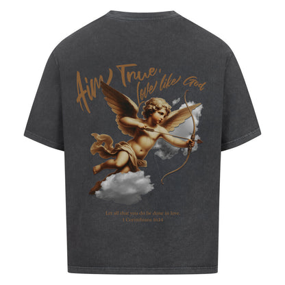 Cupid True Love Oversized T-Shirt in babyblau – christliches Oversized T-Shirt von Blessed by God