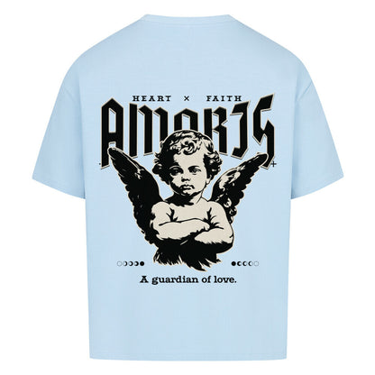Amoris Angel Oversized T-Shirt in babyblau – christliches Oversized T-Shirt von Blessed by God
