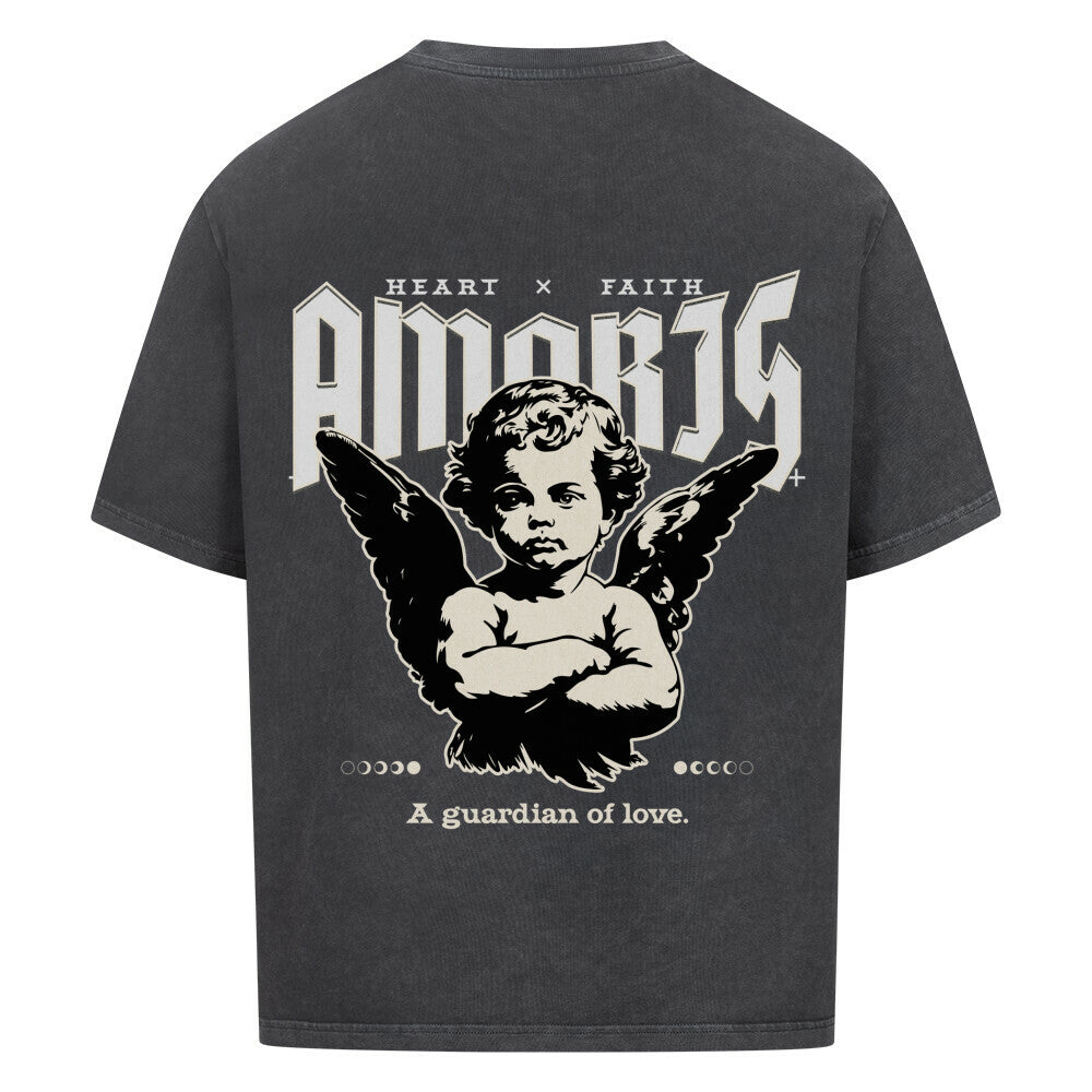 Amoris Angel Oversized T-Shirt in babyblau – christliches Oversized T-Shirt von Blessed by God