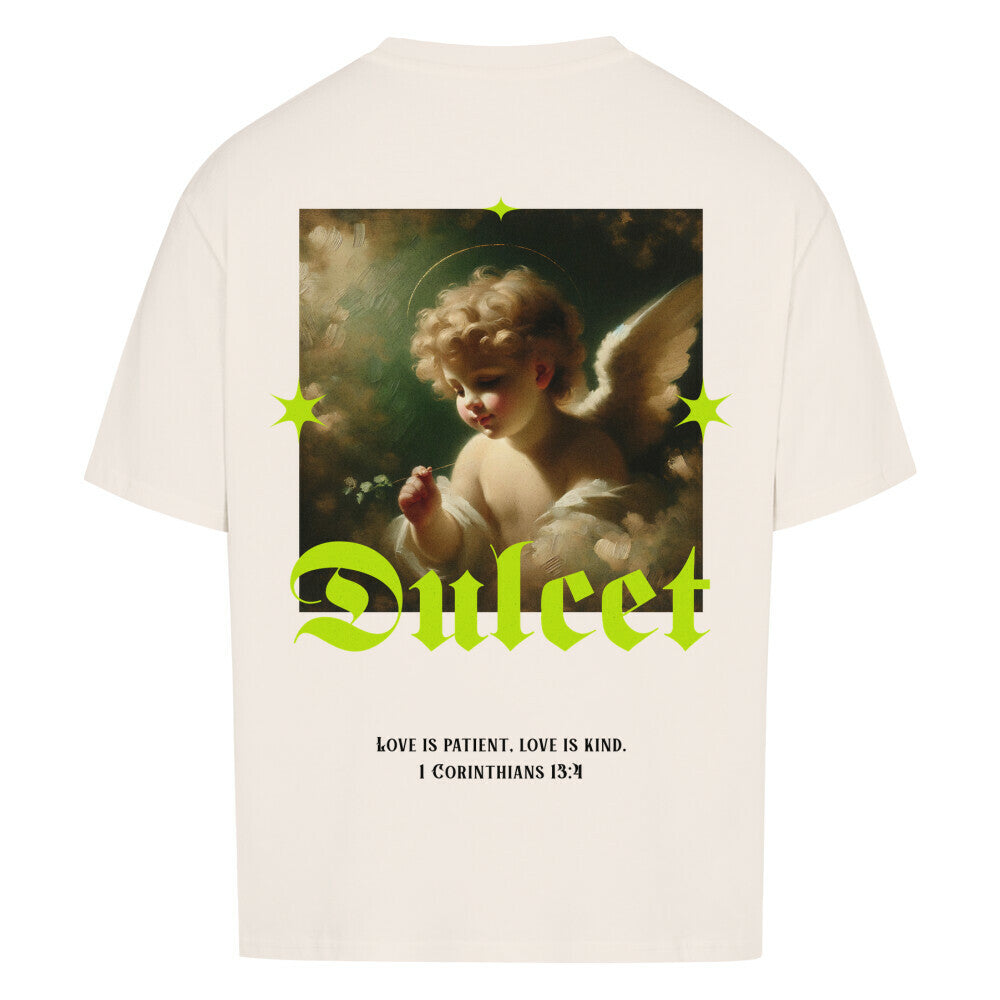 Dulcet Angel Oversized T-Shirt in babyblau – christliches Oversized T-Shirt von Blessed by God