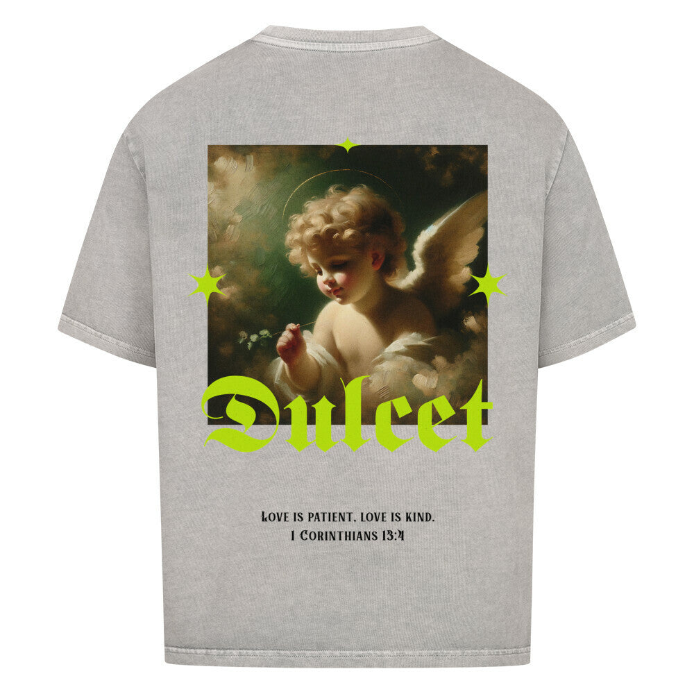 Dulcet Angel Oversized T-Shirt in babyblau – christliches Oversized T-Shirt von Blessed by God