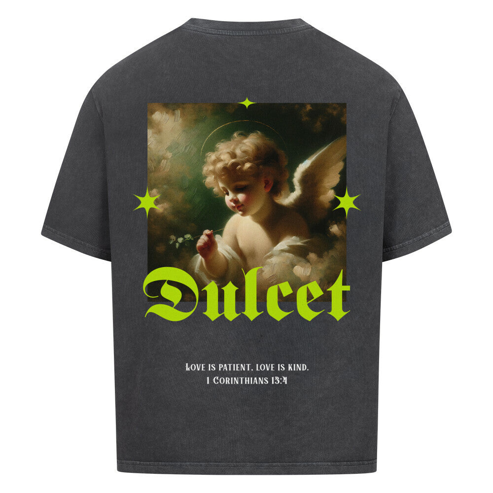 Dulcet Angel Oversized T-Shirt in babyblau – christliches Oversized T-Shirt von Blessed by God